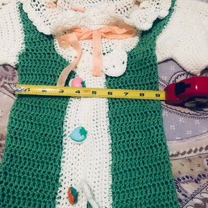 This is a handmade crochet for baby 18 months slim